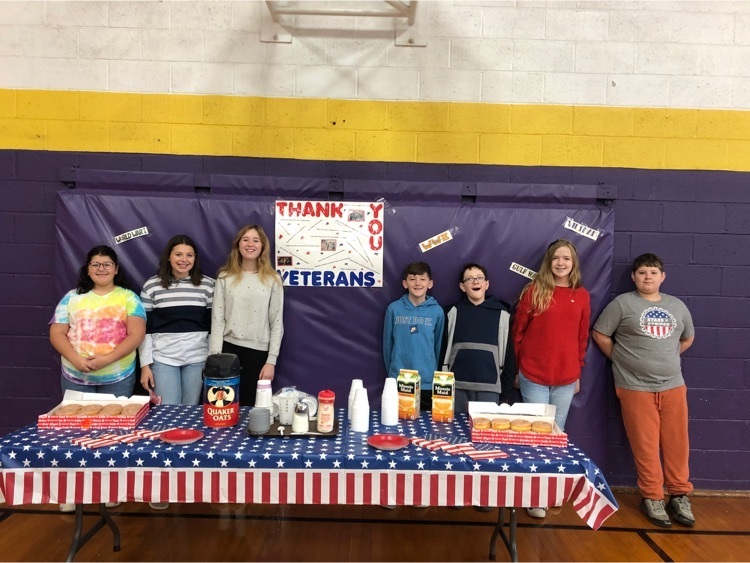 I am so proud of the Gifford Grade School Student Council for their work to honor our Veterans today!
